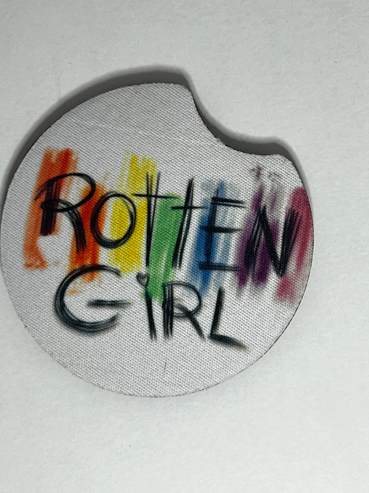 Rotten Girl CAR COASTERS set of 2